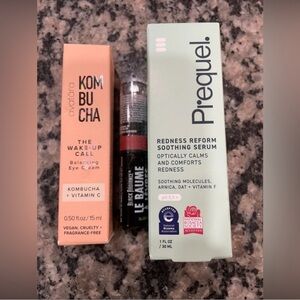 Prequel Redness Soothing Serum & Avatara Eye Cream & Wet n Wild Lip Balm Set